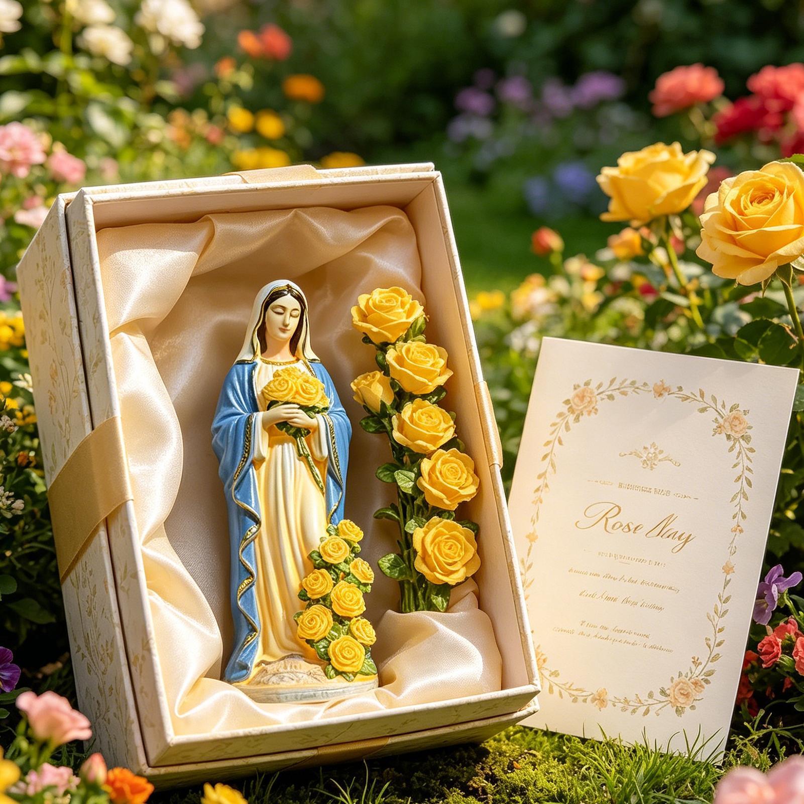 Outdoor Lighting Quality - Virgin Mary Solar Statue Garden Decor