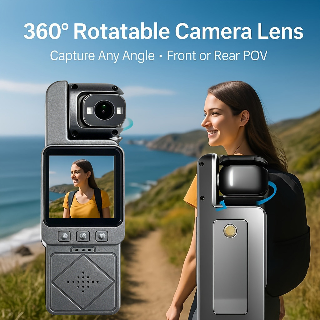 Outdoor Lighting Video - DV02 4K Handheld Action Camera HD180°