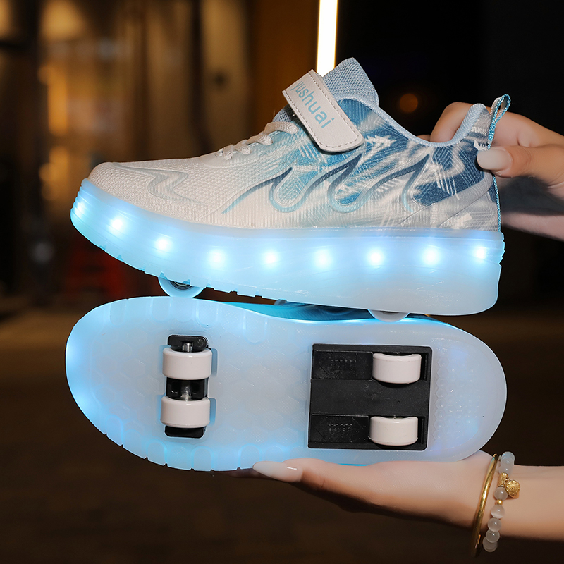 Youth Roller Shoes LED Lights  - Outdoor Lighting Quality 评论和价格