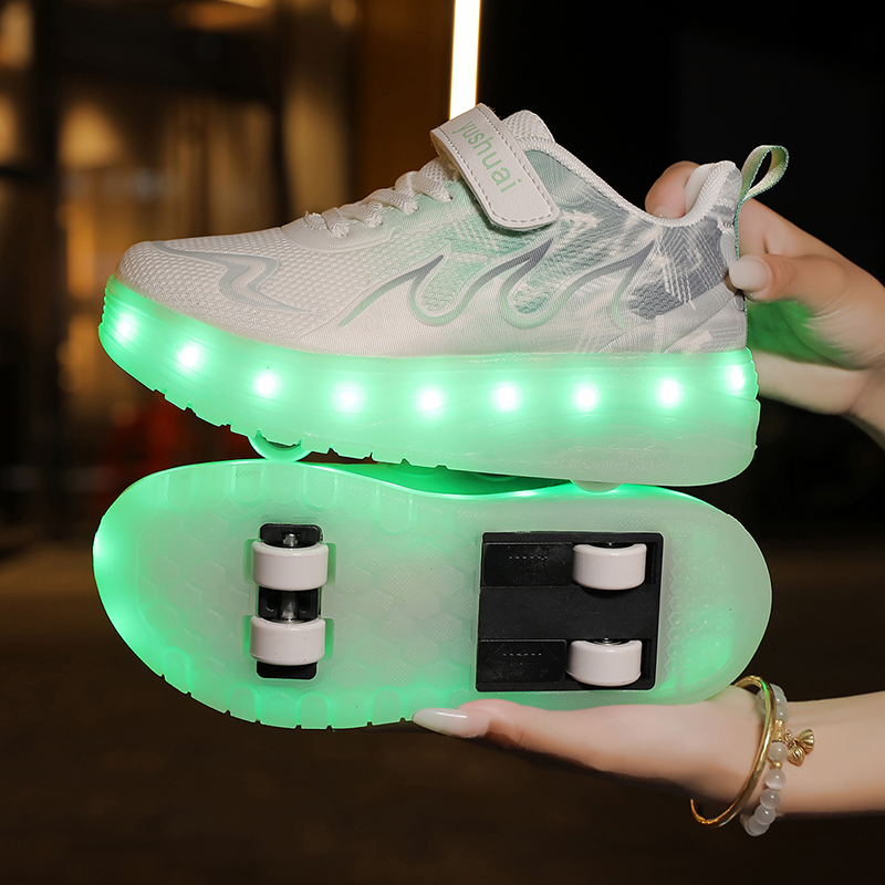 Youth Roller Shoes LED Lights  - Outdoor Lighting Quality 评论和价格