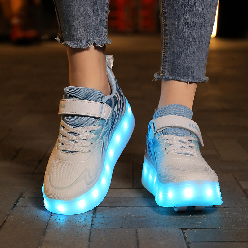 Youth Roller Shoes LED Lights  - Outdoor Lighting Quality 评论和价格