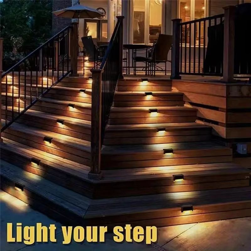 AT02-Solar Ledstep Lights 16 P - Outdoor Lighting On Stairs 评论和价格