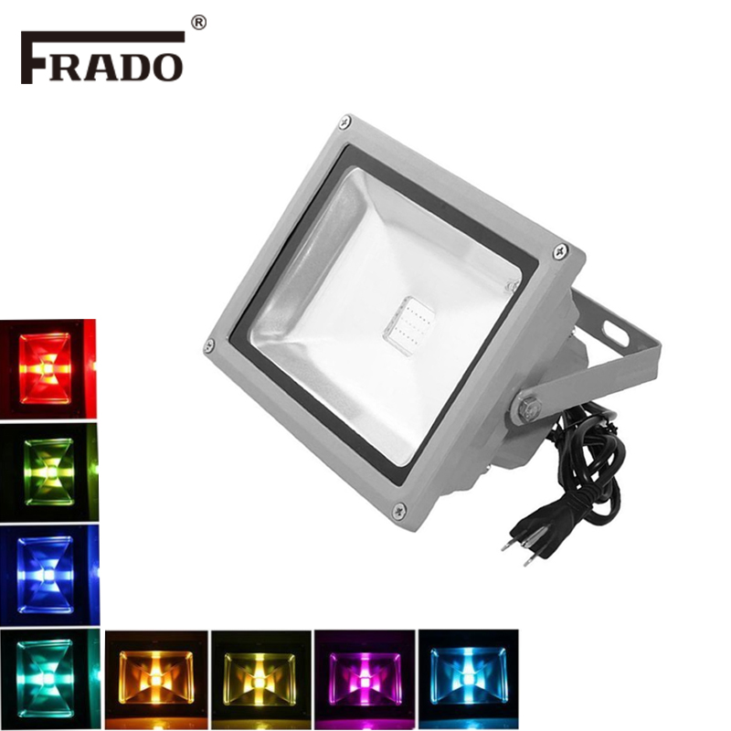 RGB LED Flood Lights 10W LED E - Outdoor Lighting Uk 评论和价格