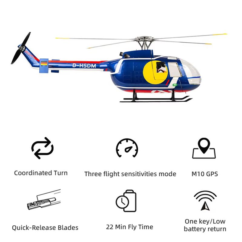 Flying wing BO-105 remote-cont - Outdoor Lighting Uk 评论和价格