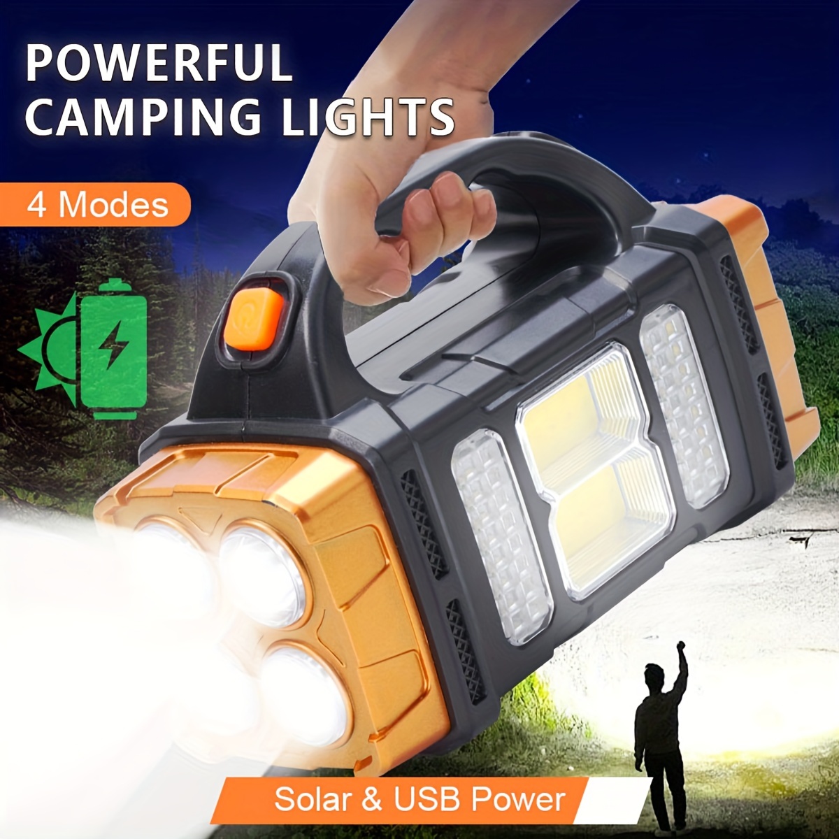 New Upgrade Rechargeable High  - Outdoor Lighting Quality 评论和价格