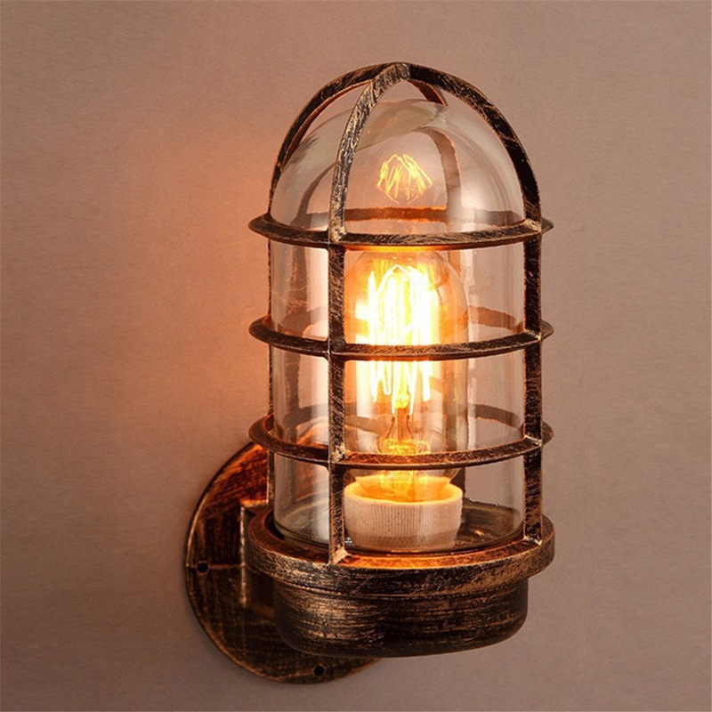 Vintage Loft Cage Industry Win - Outdoor Lighting Restaurant 评论和价格