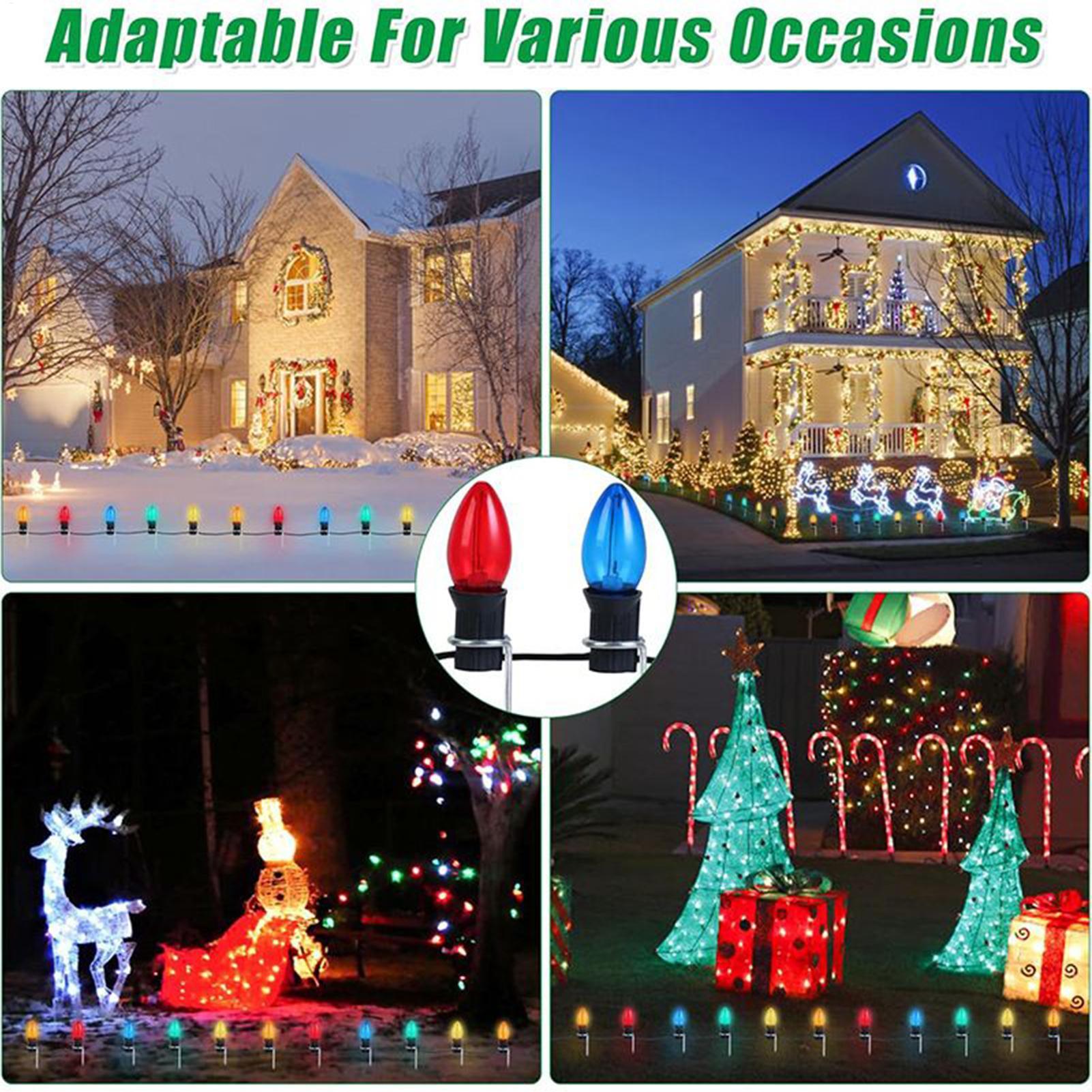 Christmas Light Stakes 12-Inch - Outdoor Lighting In Ground 评论和价格
