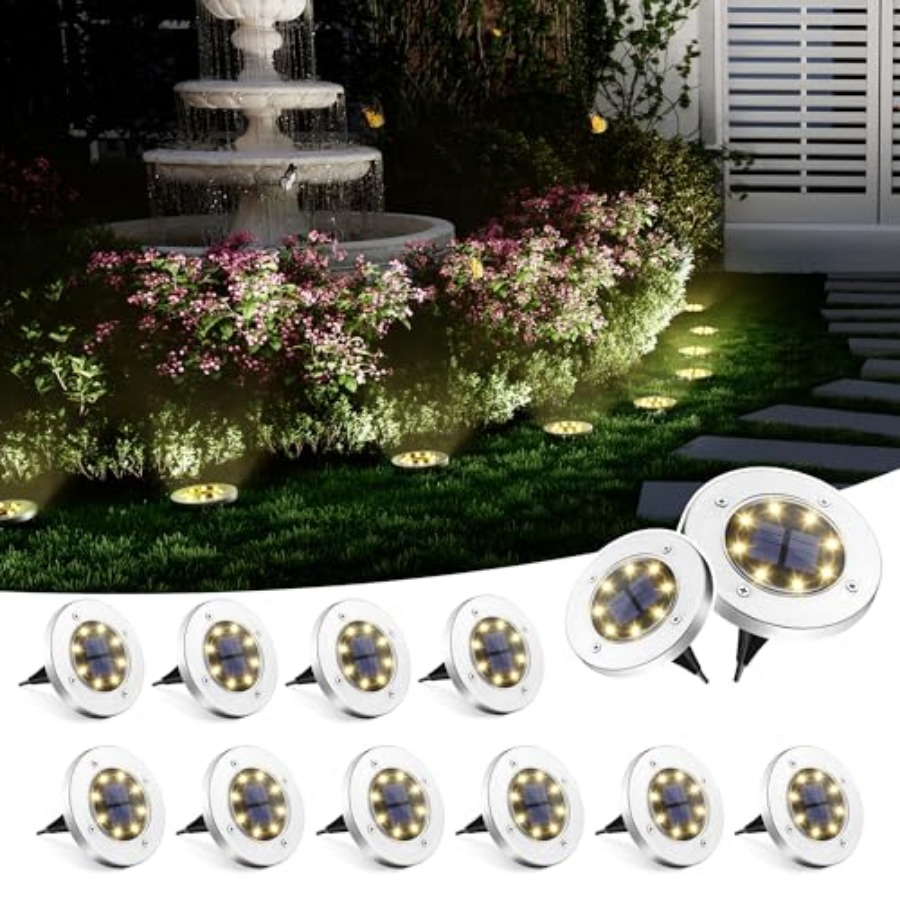 Solar Ground Lights Solar Ligh - Outdoor Lighting In Ground 评论和价格