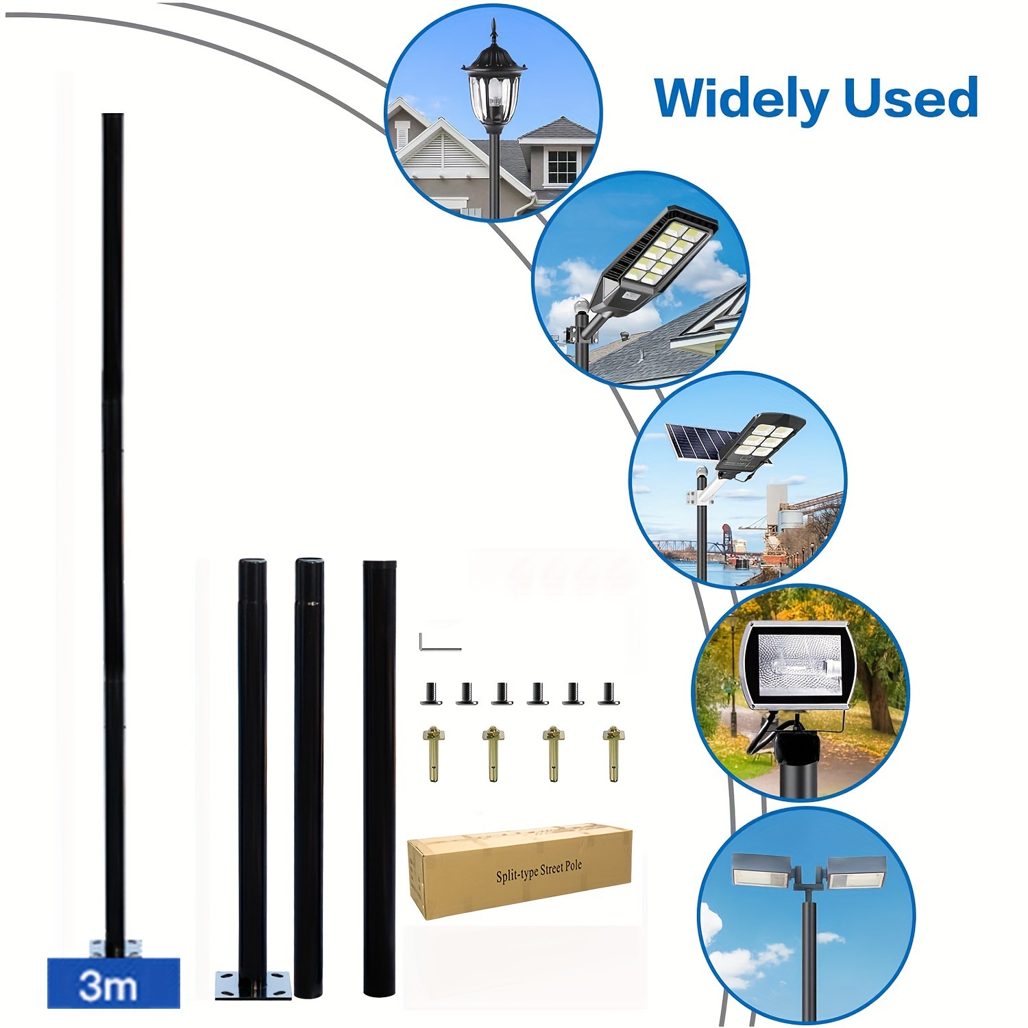 3m Solar Outdoor Split Lamp Po - Outdoor Lighting Quality 评论和价格